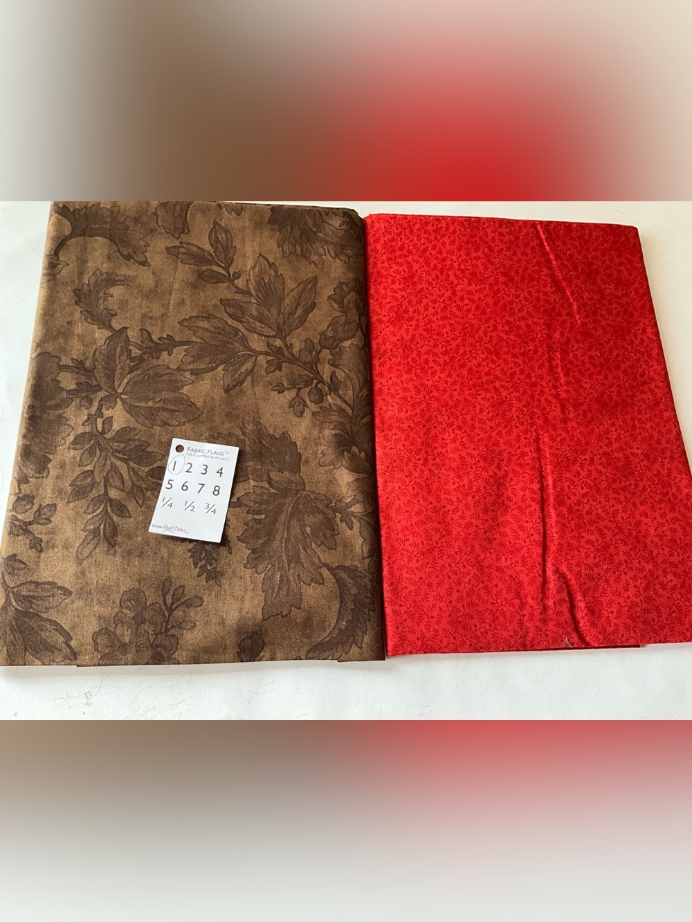 Quilting Sewing Lot Moda #3835 Chocolat #4029Park Avenue Dark Brown Red Paisley